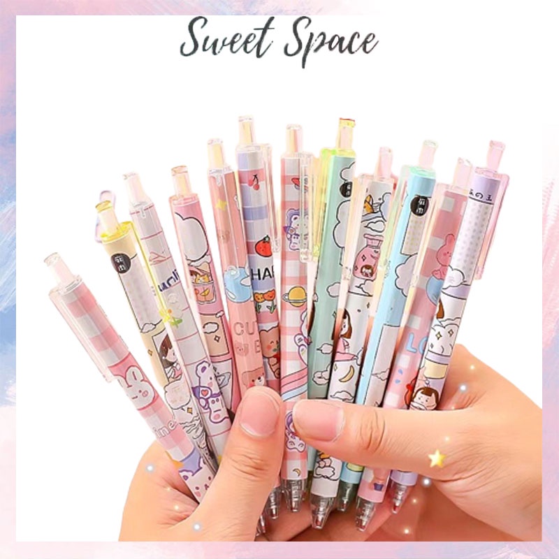 PULPEN ERASABLE GEL 0.5 MM MEKANIK MOTIF KARTUN [SWEETSPACE]