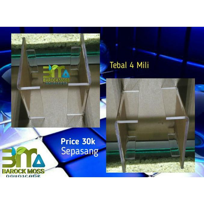 ˇ Kaki Akrilik Lamphood Dudukan Lampu Led Aquascape ®