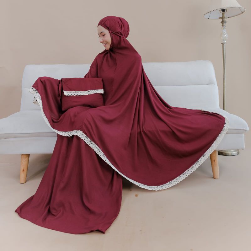 mukena terbaru mukena dewasa renda super jumbo polos