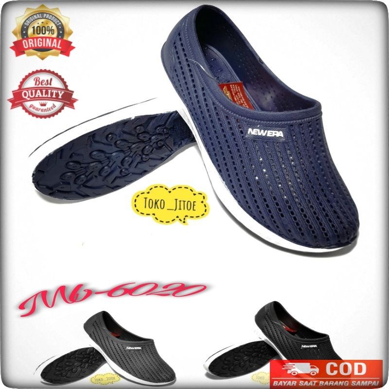 Sepatu karet pria slip on New Era MB-6020 No.39-43 Anti Air Ringan Empuk