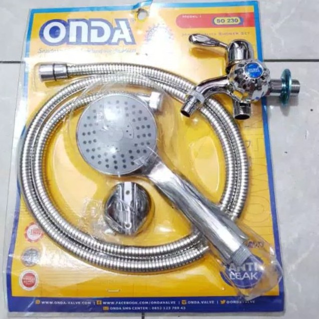 GROSIR HAND SHOWER ONDA FREE SET KRAN CABANG ONDA KRAN SHOWER MANDI DOUBLE MURAH