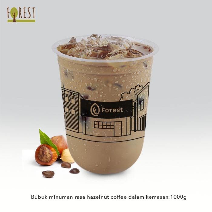 Bubuk Minuman HAZELNUT COFFEE Powder - FOREST Bubble Drink