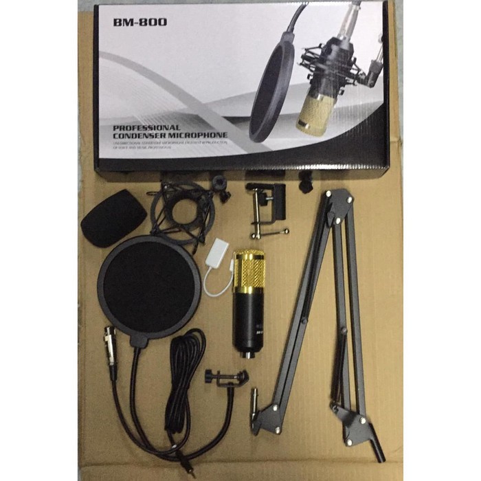 BLACK SPIDER BM-800 MIC STUDIO MIC CONDENSER