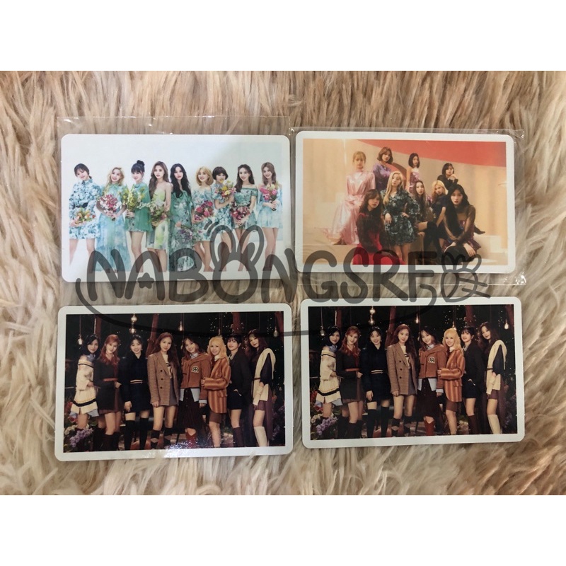 TWICE PHOTOCARD OFFICIAL - Group Japan Album &TWICE&,  #TWICE3 and Doughnut