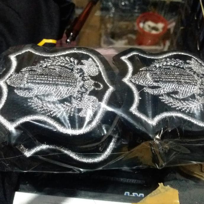 Fashion Pria-Stok Terbaik- Emblem Topi Pet Satpam Model Bordir 744D0S5