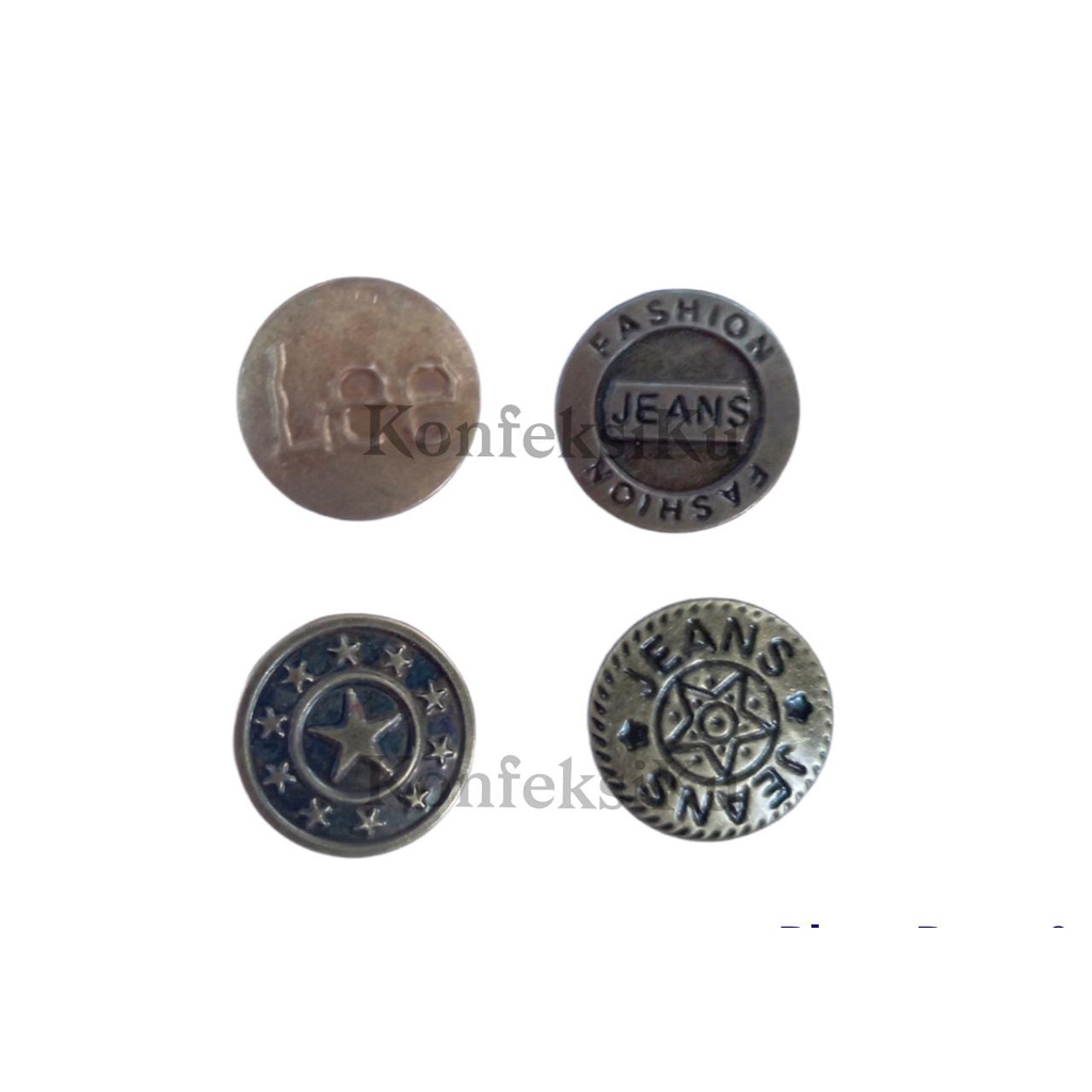 Kancing Celana Jeans / Kancing Levis 12pcs Kancing Jeans pria wanita