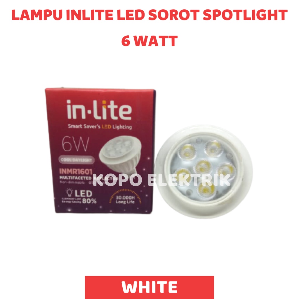 Lampu Led Sorot Inlite 6w MR16 Tusuk BERGARANSI