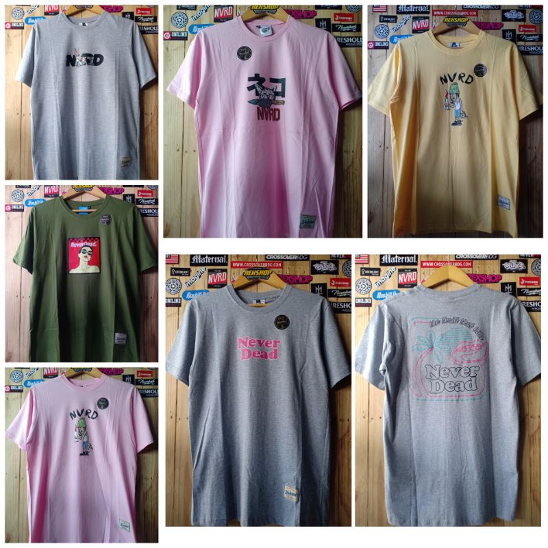 kaos neverdead pendek / kaos distro