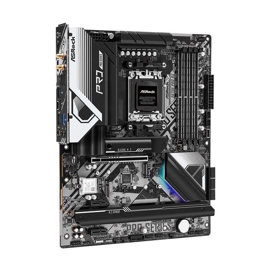 Motherboard Asrock X670E PRO RS MB AMD Socket AMD AM5 Ryzen 7000 DDR5