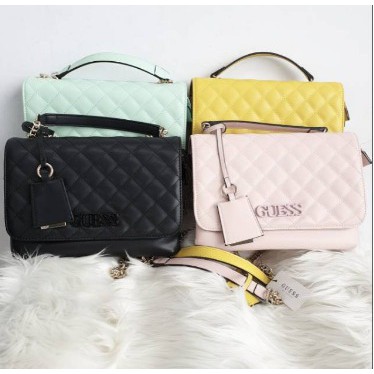 BARU! TAS IMPORT GUE*SS ILLANA QUILTED FASHIONABLE / SHOULDERBAGS WANITA # 66852