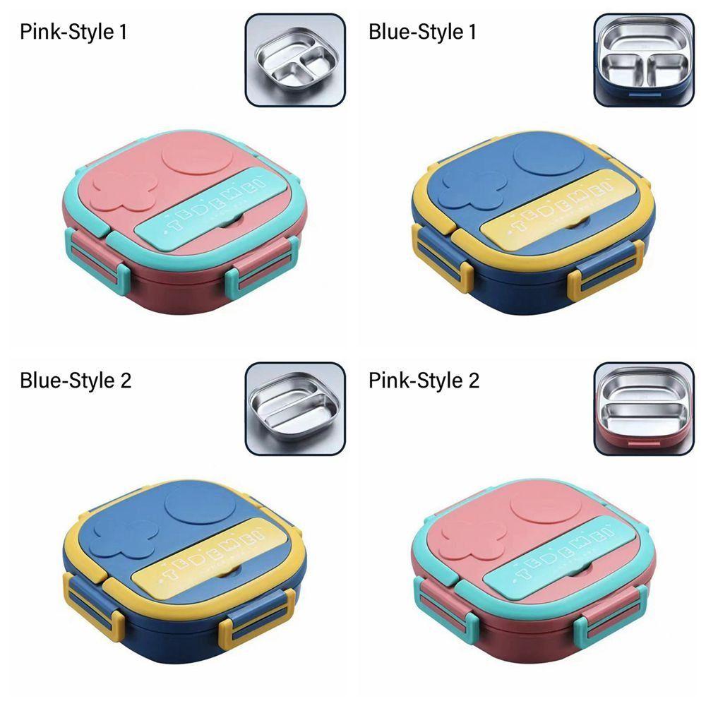 Preva Lunch Box 304stainless Steel 3sekat Praktis Camping Outdoor Anak Dan Dewasa