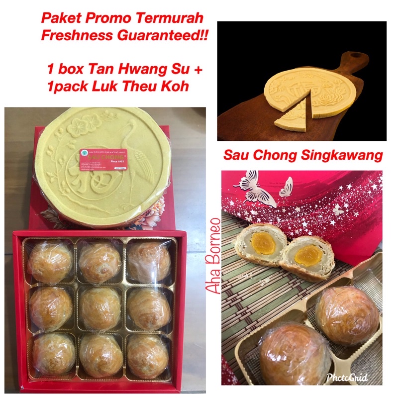 

[BEST DEAL] Kue Bulan Telur Tan Hwang Su + Luk Theu Koh Sau Chong Singkawang Kalimantan Barat - Bundling Termurah