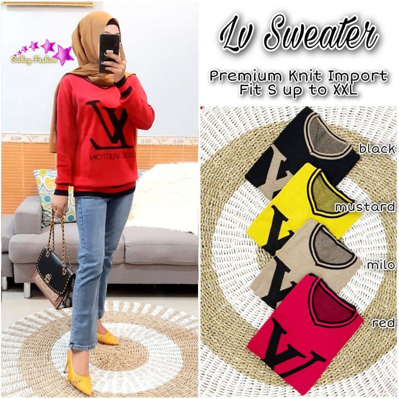 lv sweater rajut