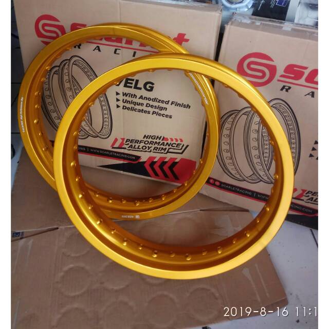 VLEG JARI 17X250 X215 GOLD VELG JARI JARI RING 17 GOLD RX KING TIGER VIXION CBR SATRIA NINJA VELG 2