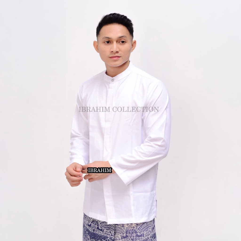 BAJU KOKO PUTIH DEWASA/KOKO HAIBAH/KOKO SHANGHAI/ MURAH