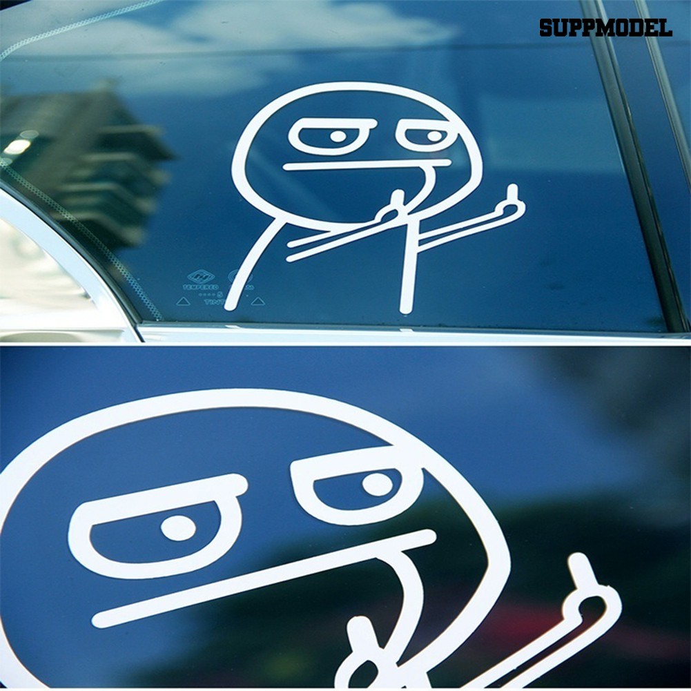 Supmodel Cartoon Figure Funny Car Auto Trunk Body Bumper Window Decor Decals Sticker