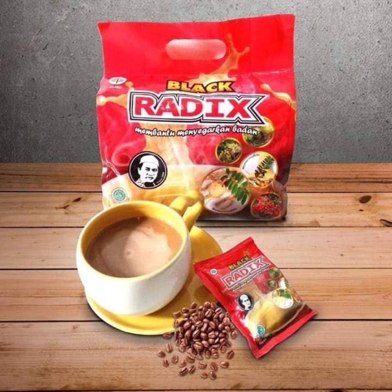 Kopi Black Radix Pak Haji isi 20 Sachet | Kopi Radix Pak Haji Black Radix Original