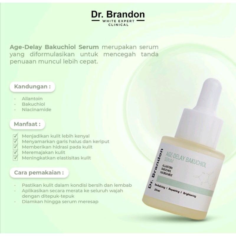 Dr. Brandon Age-Delay Bakuchiol Serum 20ml