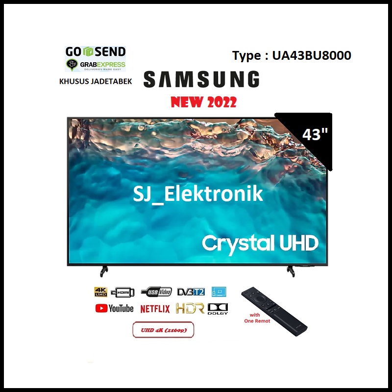LED TV Samsung 43 Inch UA43BU8000 - 43BU8000 Smart Crystal UHD 4K