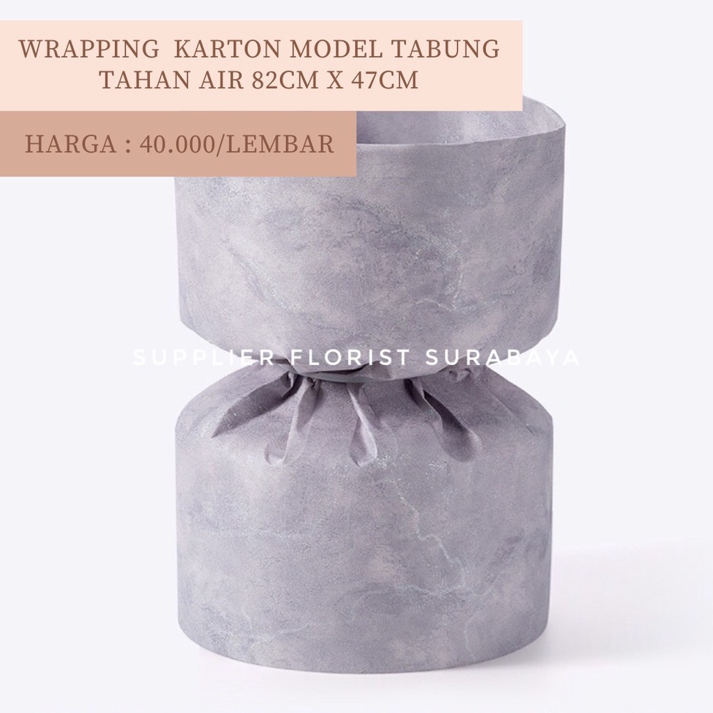 KERTAS KARTON WATERPROFF KERTAS WRAP WRAPPING BUKET BUNGA ROUND BULAT KOREAN STYLE MODEL TABUNG GAMBAR MARBLE MARMER GALAXY