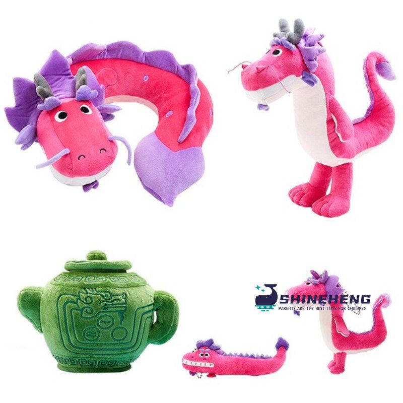 40cm Wishing Dragon Doll Movie Peripheral Cute Pillow Toys Girls Gift Neck Pendant PP Cotton