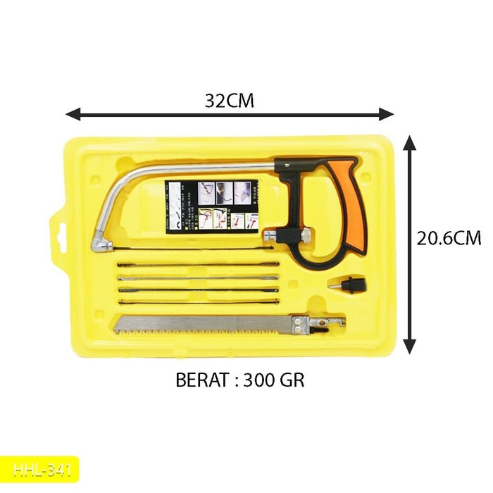 Gergaji Multifungsi Set 3 Way Blade Magic Saw Gergaji Kayu Besi Pipa