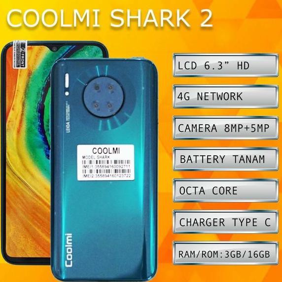Smartphone Coolmi Shark 2 Pro RAM 4GB ROM 64GB
