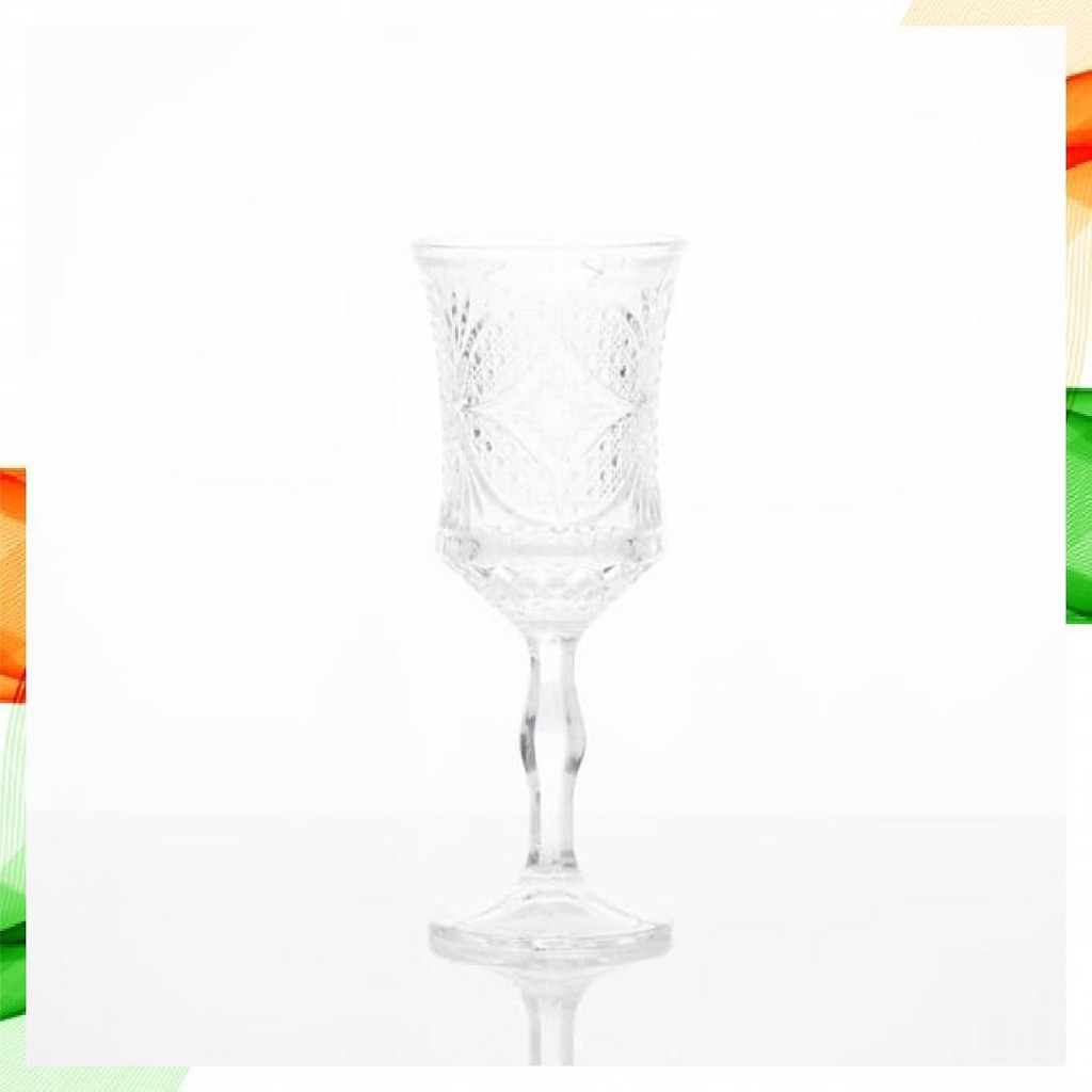 Gelas Kristal Isi 6 Pcs / Gelas Wine & Sirup / Gelas Cantik