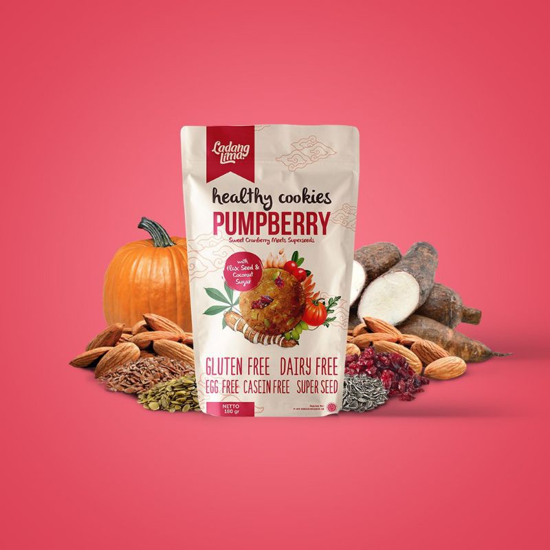 LADANG LIMA HEALTHY COOKIES PUMPBERRY 180gr