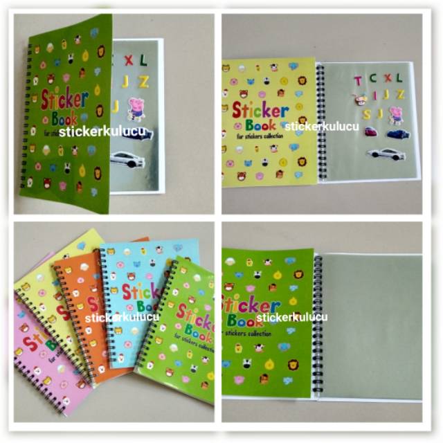 Sticker book / album sticker / buku stiker
