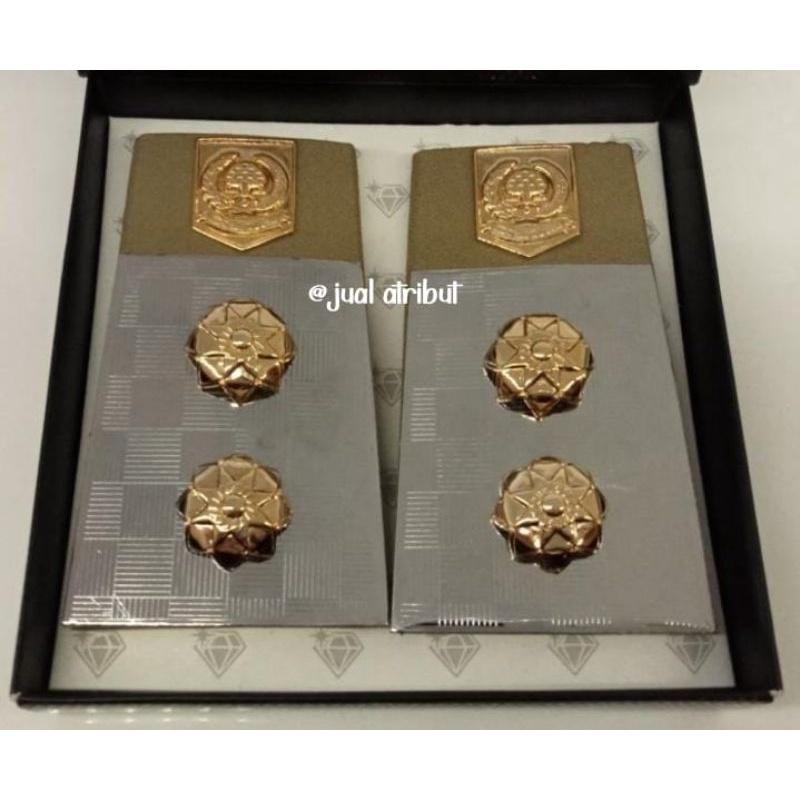 

Pangkat PDH WAKIL BUPATI warna kheki plat chrome kualitas exclusive