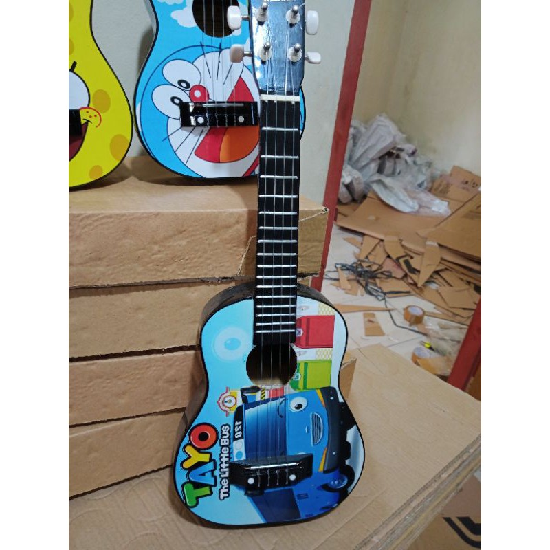 ukulele motif kartun