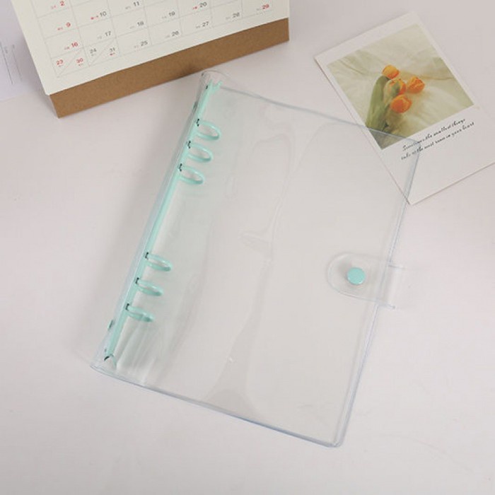 

Eklusif Cover Binder Pvc Transparan A5 A6 6 Ring Warna /Photo Organizer Lubang Trendi