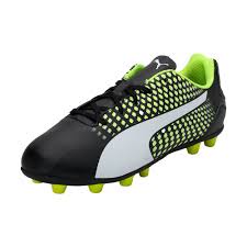 Sepatu PUMA adreno III FG Black White Yellow Original