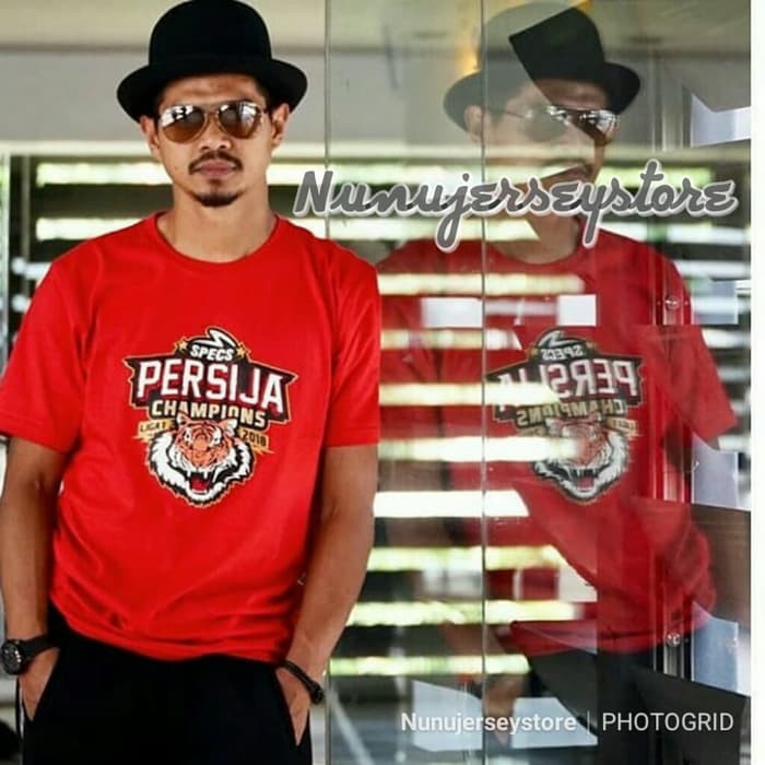 NJSTO1074 KAOS BAJU PERSIJA JAKARTA CHAMPIONS REAL PICTURE ASLI