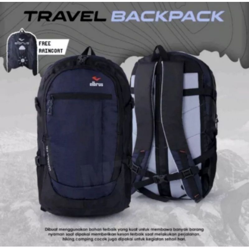 TAS RANSEL PRIA 25ltr  ELBRUS ORIGINAL//TAS RANSEL SEKOLAH SD-SMP-SMA-KULIAH