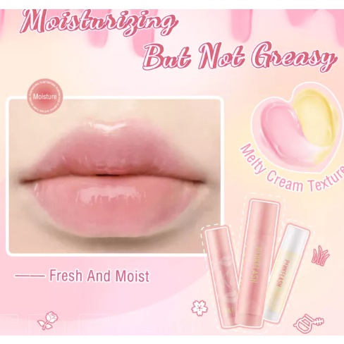 PINKFLASH Lasting Moist Lip Balm | Pink Flash Pelembab Bibir BY AILIN