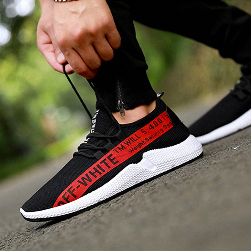 Highland Sepatu Pria Casual Sneakers Tali Fashion Terbaru Sepatu Running Sekolah Kerja KSP103