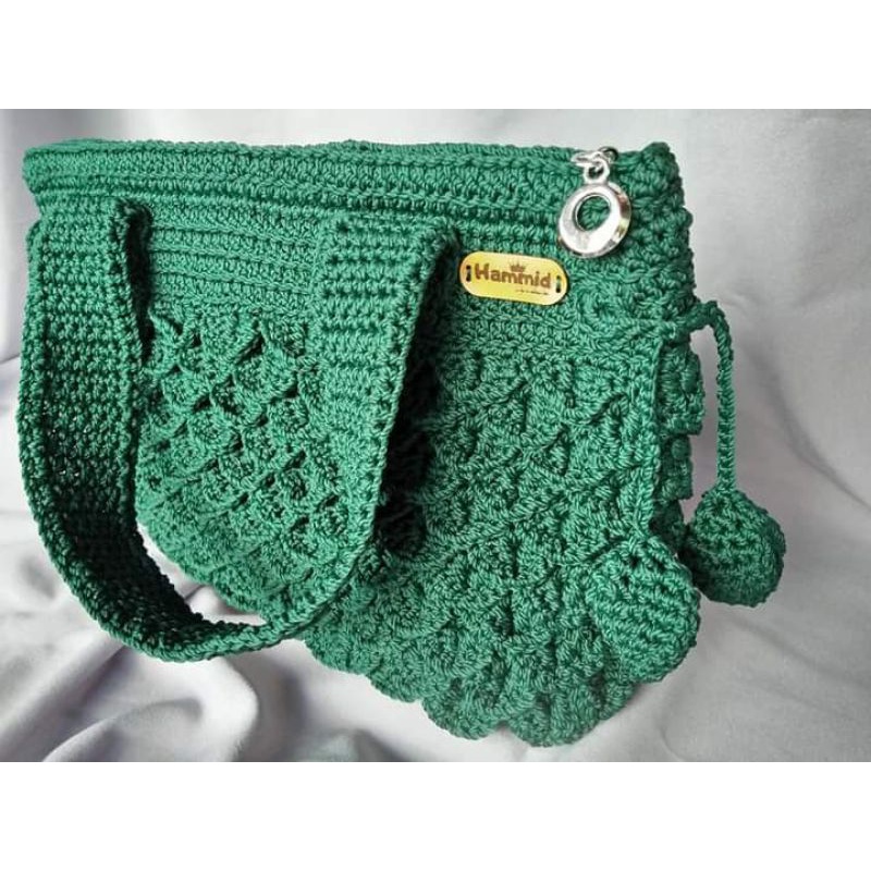 Tas Jinjing Rajut Handmade motif crocodile