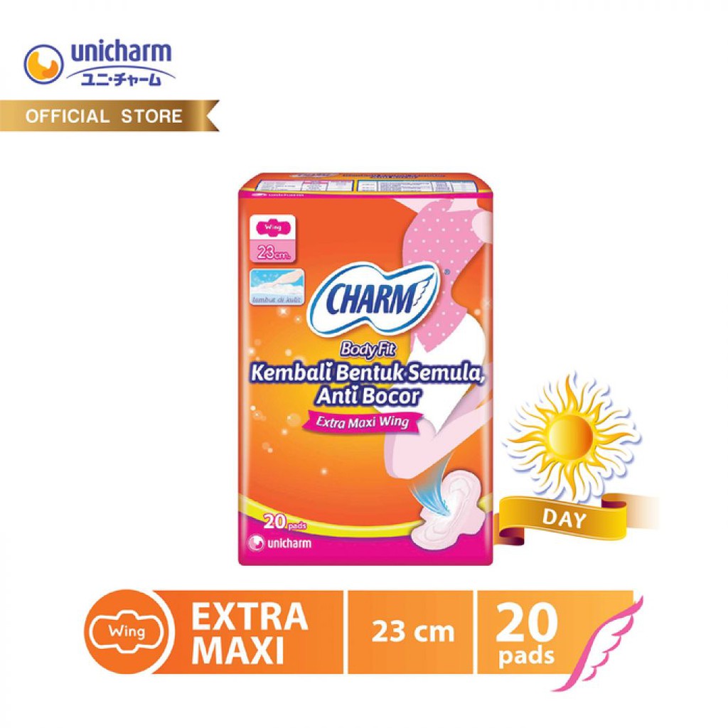 Charm Body Fit Extra Maxi Wing isi 20 pad