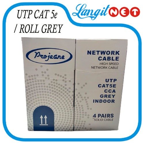 PROJEANE CABLE UTP CAT 5e - ROLL GREY