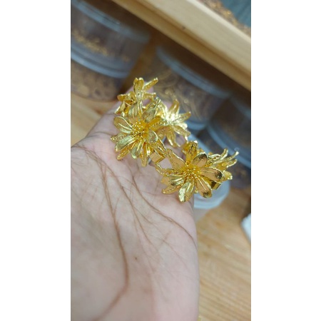 Gelang bunga kendari lapis emas