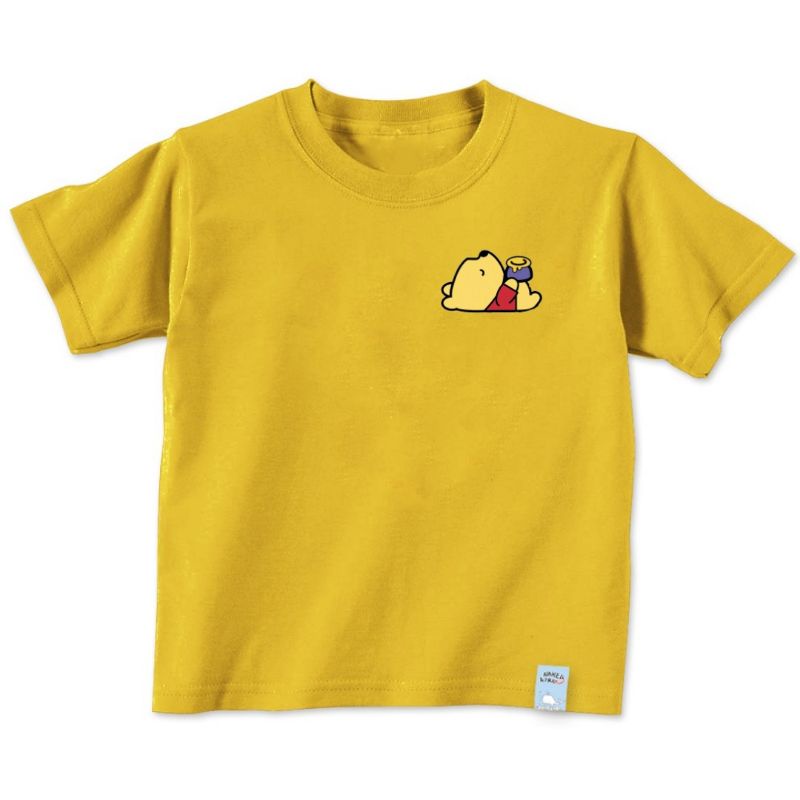 Kaos Anak Unisex Cowo-Cwe Winnie Pooh Baju Oblong Anak Usia 2 Sampai 10thn Baju Anak Anak