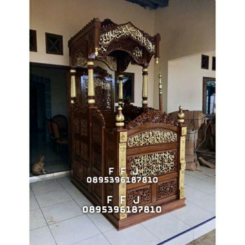 mimbar masjid ukir gebyok mimbar masjid kubah mimbar masjid jati mimbar masjid terbaru