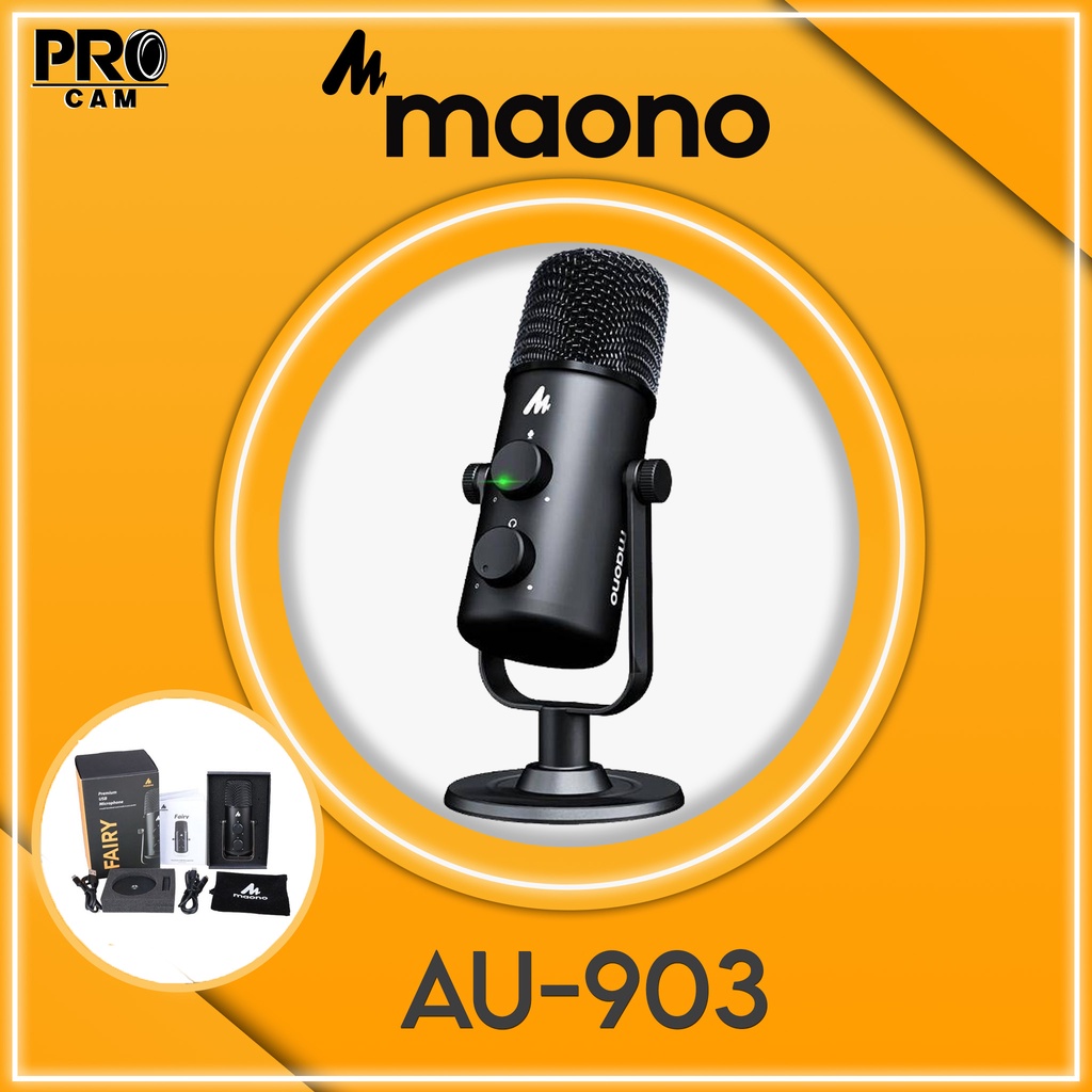 Maono Fairy AU-903 USB Dual Condenser Recording for Podcast / Maono AU-903 / Maono AU 903 / Maono AU