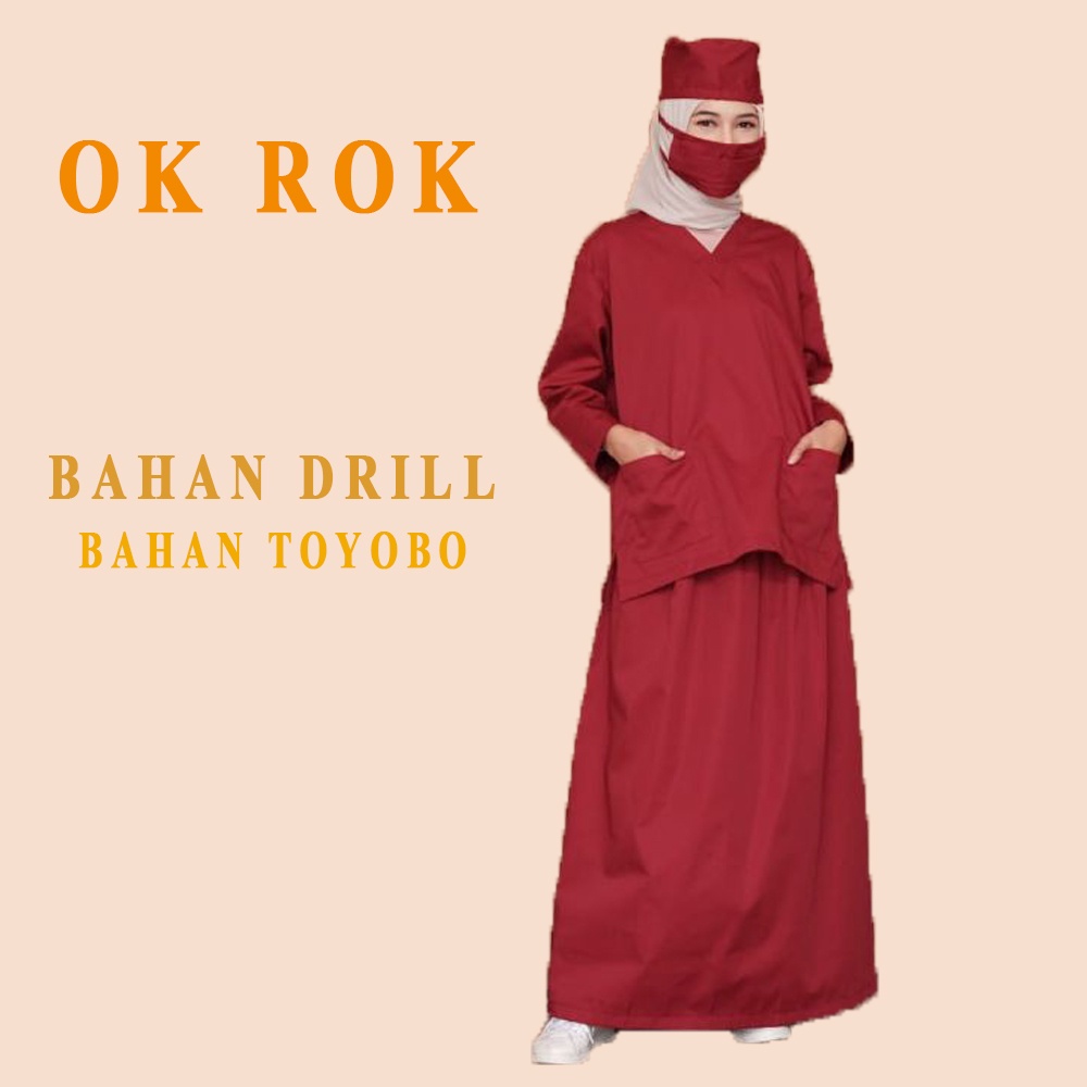 baju oka ok ROK  seragam medis perawat drill dan toyobo