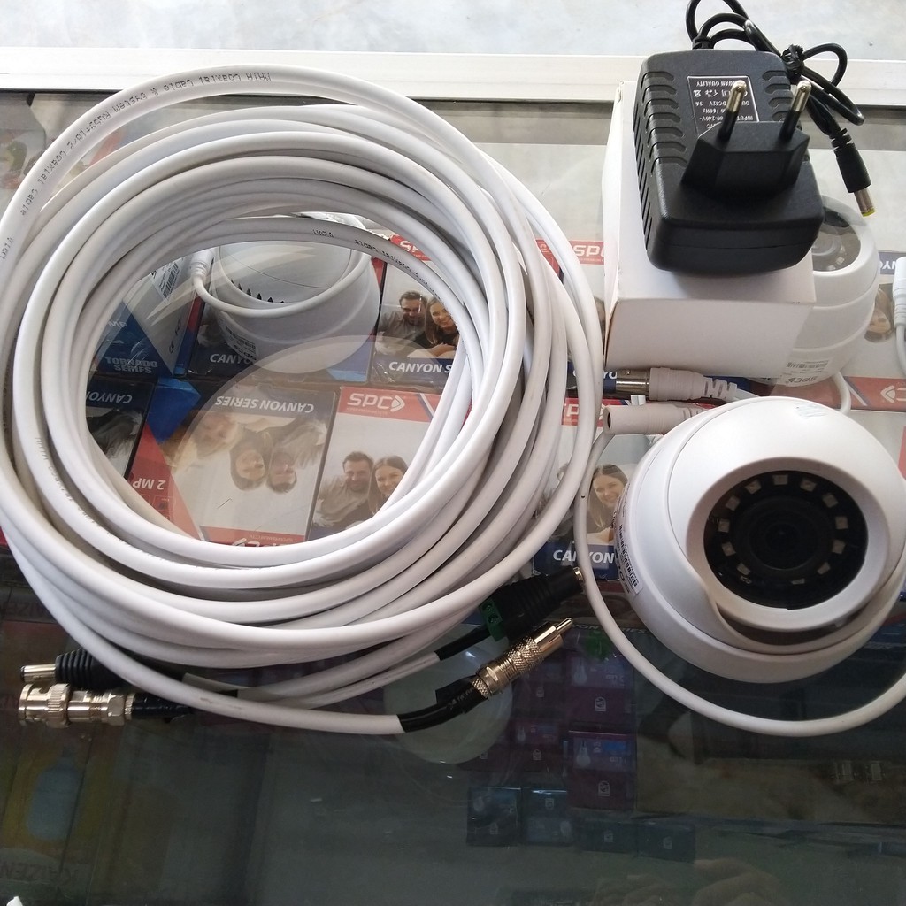 PAKET KAMERA CCTV LANGSUNG TV HD KABEL 10MTR KOMPLIT