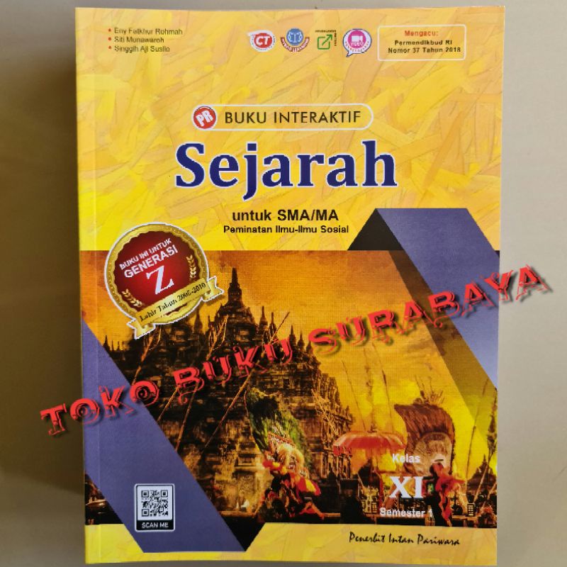 Buku lks pr interaktif sejarah peminatan kelas XI, 11 semester 1 tahun 2022 Intan Pariwara