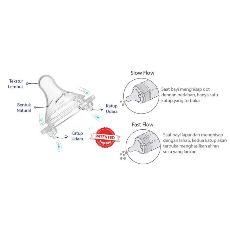 Babysafe 3 Stage Feeding System 250 ML ( WN30 ) /  Nipple, Handle, soft spout