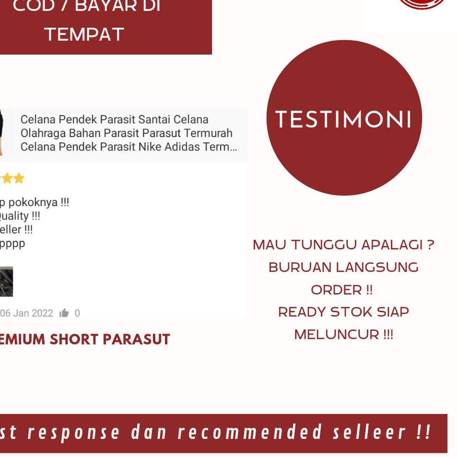 ➬ Celana Pendek Olahraga Running Parasut Micro Import Jogging/Celana Pendek Pria Wanita Parasut Para